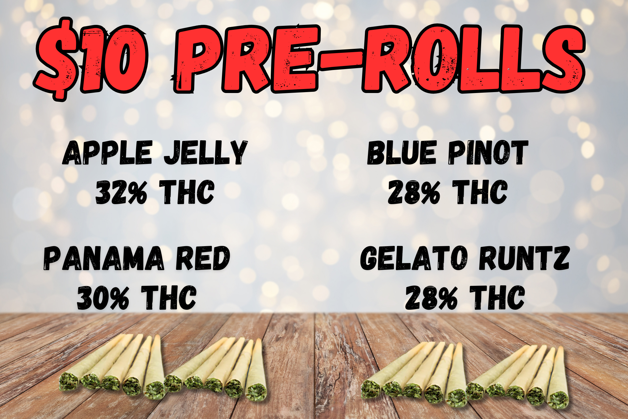 green wednesday deals!! HIGH TESTING PRE-ROLLS (46)
