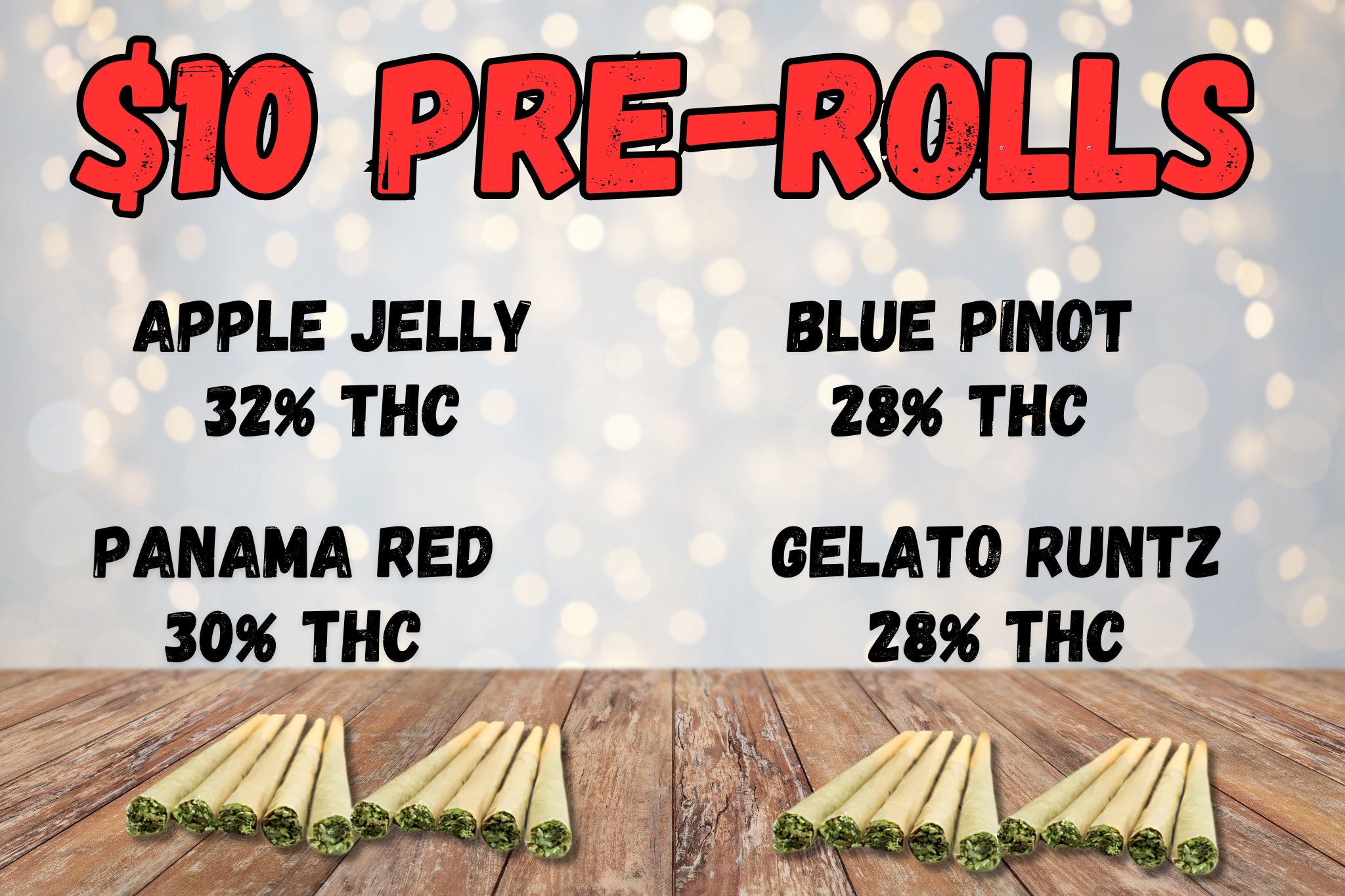 green wednesday deals!! HIGH TESTING PRE-ROLLS (46)