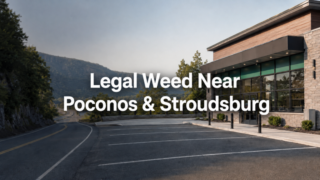 Legal weed near Poconos and Stroudsburg with New Jersey dispensary near the Pennsylvania border