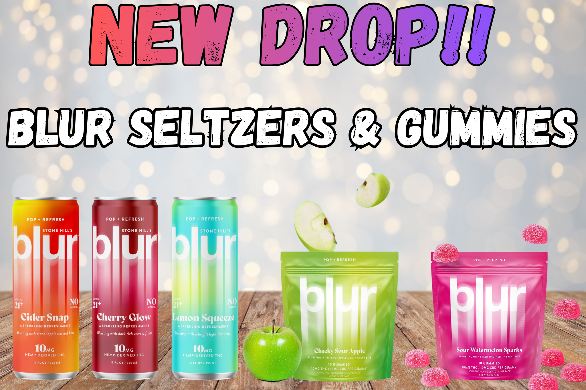 Blur Gummies and Seltzers